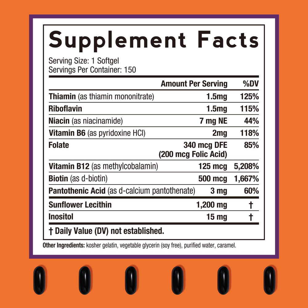 Sunflower lecithin ingredients close-up, non-GMO