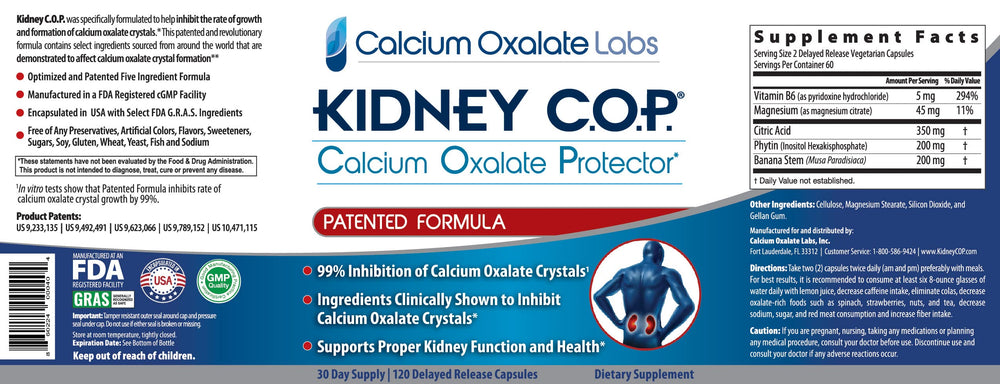 Medical doctor recommending KIDNEY C.O.P. calcium oxalate protector.