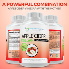 DOCTOR RECOMMENDED SUPPLEMENTS Organic ACV capsule line enables simple daily routine.