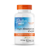 Doctor's Best High Absorption CoQ10 bottle and capsules hero