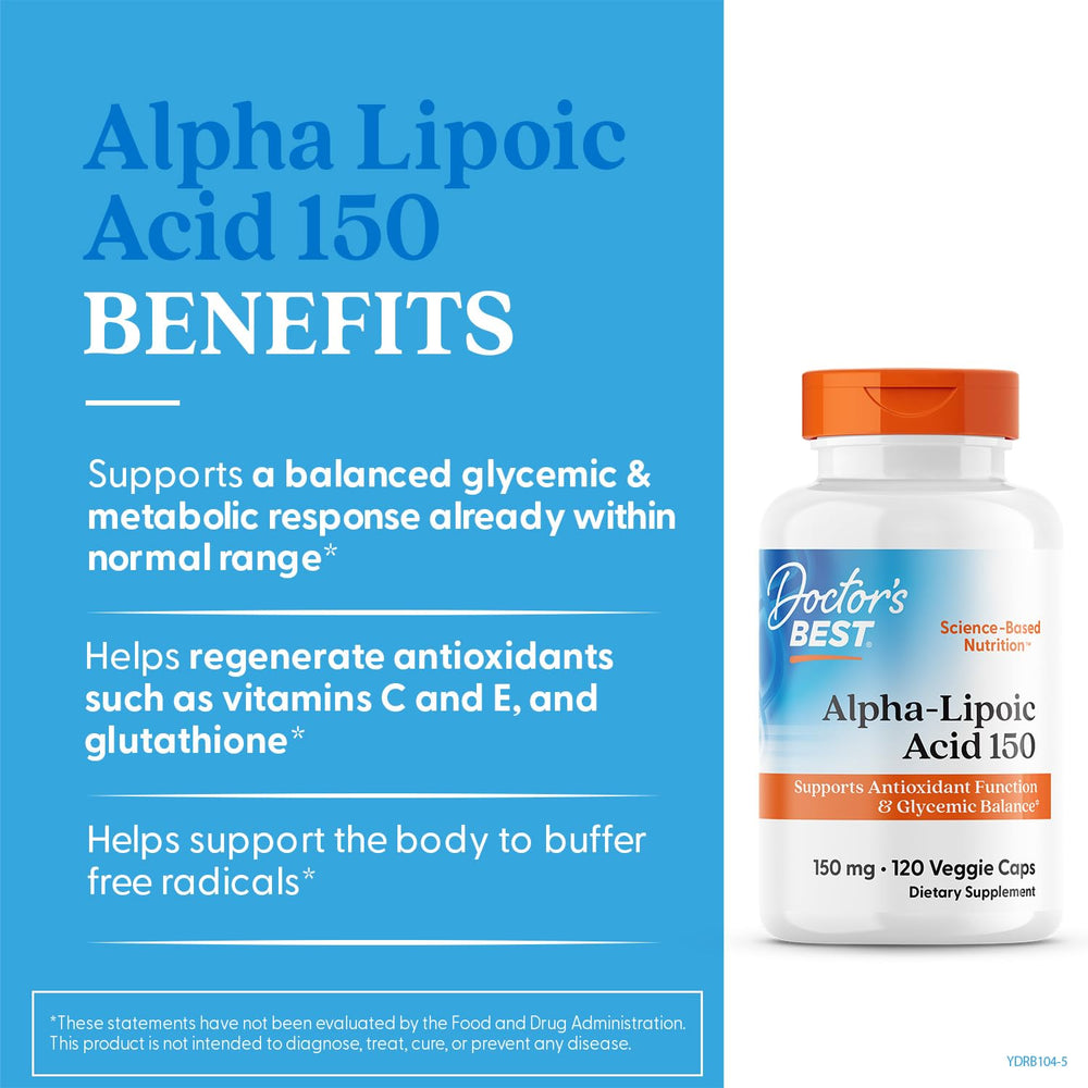 Doctor's Best Alpha-Lipoic Acid daily-use scene suggesting routine antioxidant intake