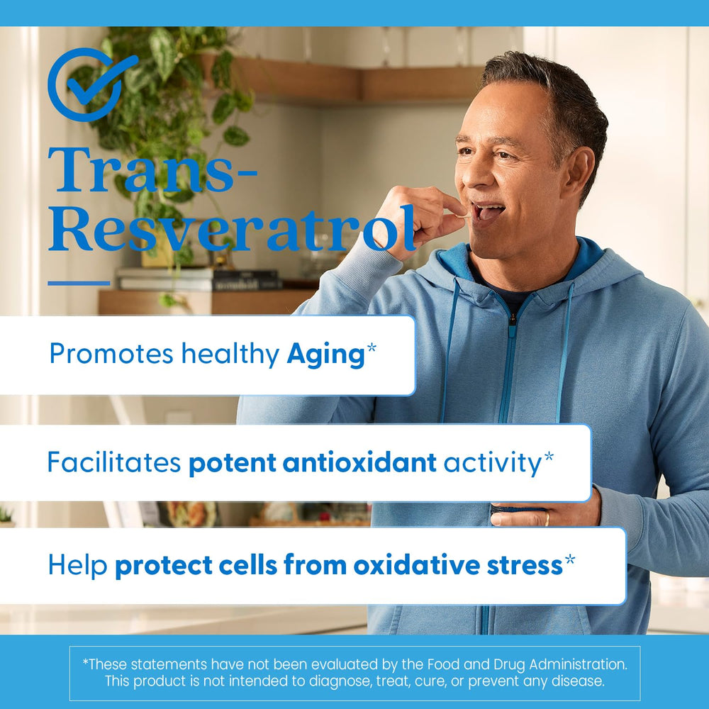Doctor's Best antiaging lifestyle shot hints at antioxidant benefits.