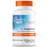 Doctor's Best Sustained Plus Immediate Release L-Arginine 120-count bottle