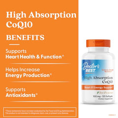 Close-up of CoQ10 bottle label showing Naturally Fermented and Gluten Free