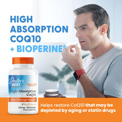 Image illustrating enhanced absorption with BioPerine in CoQ10