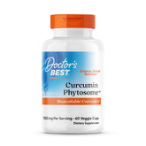 Bottle of Doctors Best Curcumin Phytosome 60 veggie caps
