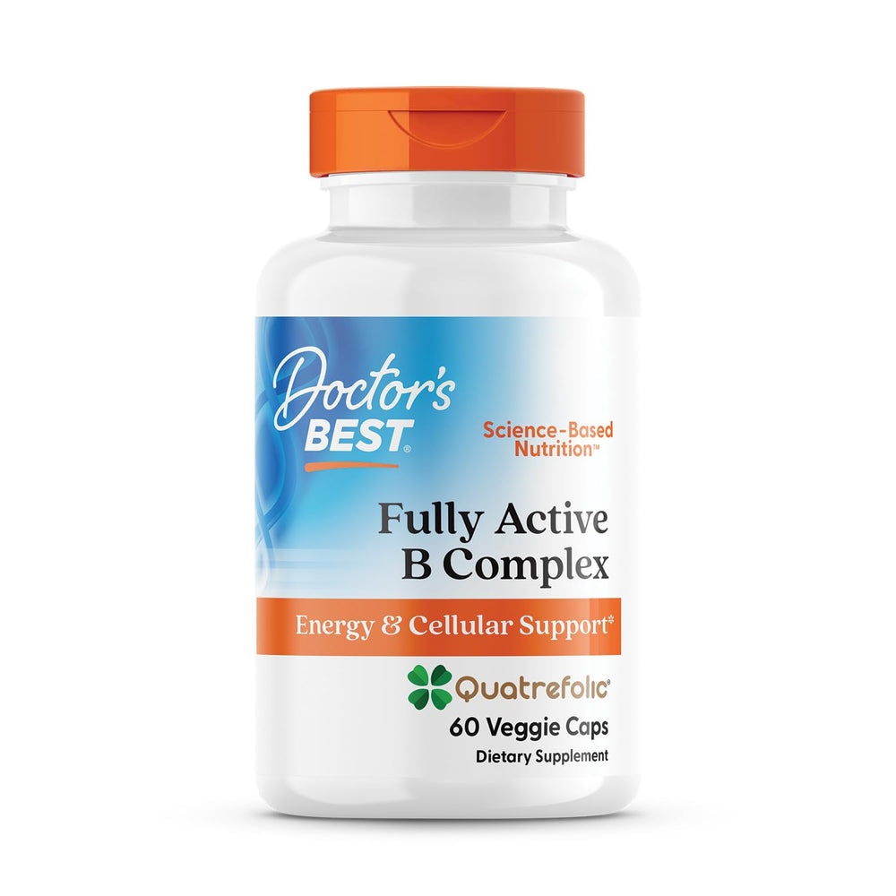 Bottle of Doctor's Best Fully Active B Complex with 60 veggie caps