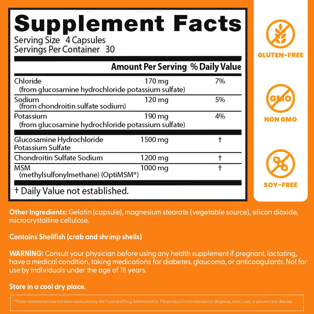 Doctor's Best 120-count pack highlighting non-GMO and gluten-free ingredients.