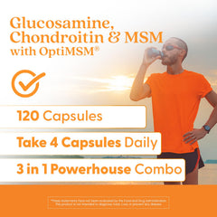 Shelf view of Doctor's Best glucosamine chondroitin MSM for easy access.
