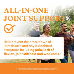Active adult using joint health supplement