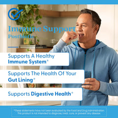 Doctor's BEST Immune Support usage scene showing daily capsules for balanced immune wellness