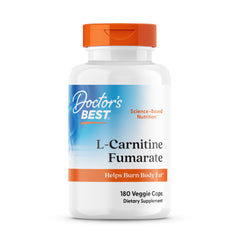Bottle of Doctors Best L-Carnitine Fumarate from Biosint 180 veggie caps