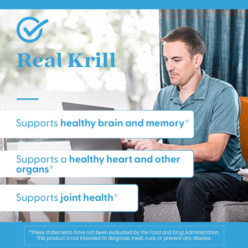 Doctor's Best Real Krill 350mg packaging suggesting freshness and premium quality