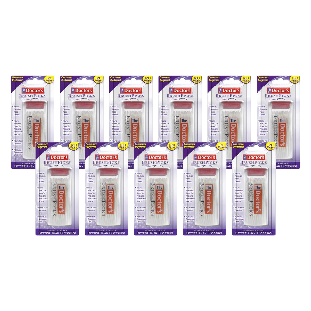 The Doctor's BrushPicks Interdental Toothpicks 120-count dispensing case (Pack of 11)