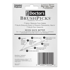 Close-up of The Doctor's BrushPicks interdental toothpicks
