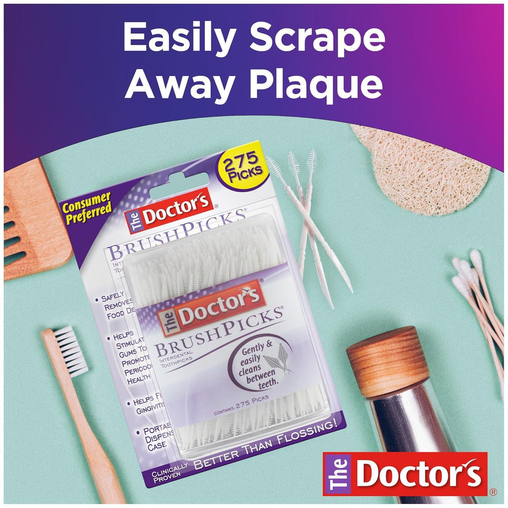 Interdental toothpicks arranged for demonstrations