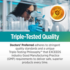 Doctor-developed formula highlighting quality standards and exclusive ingredients