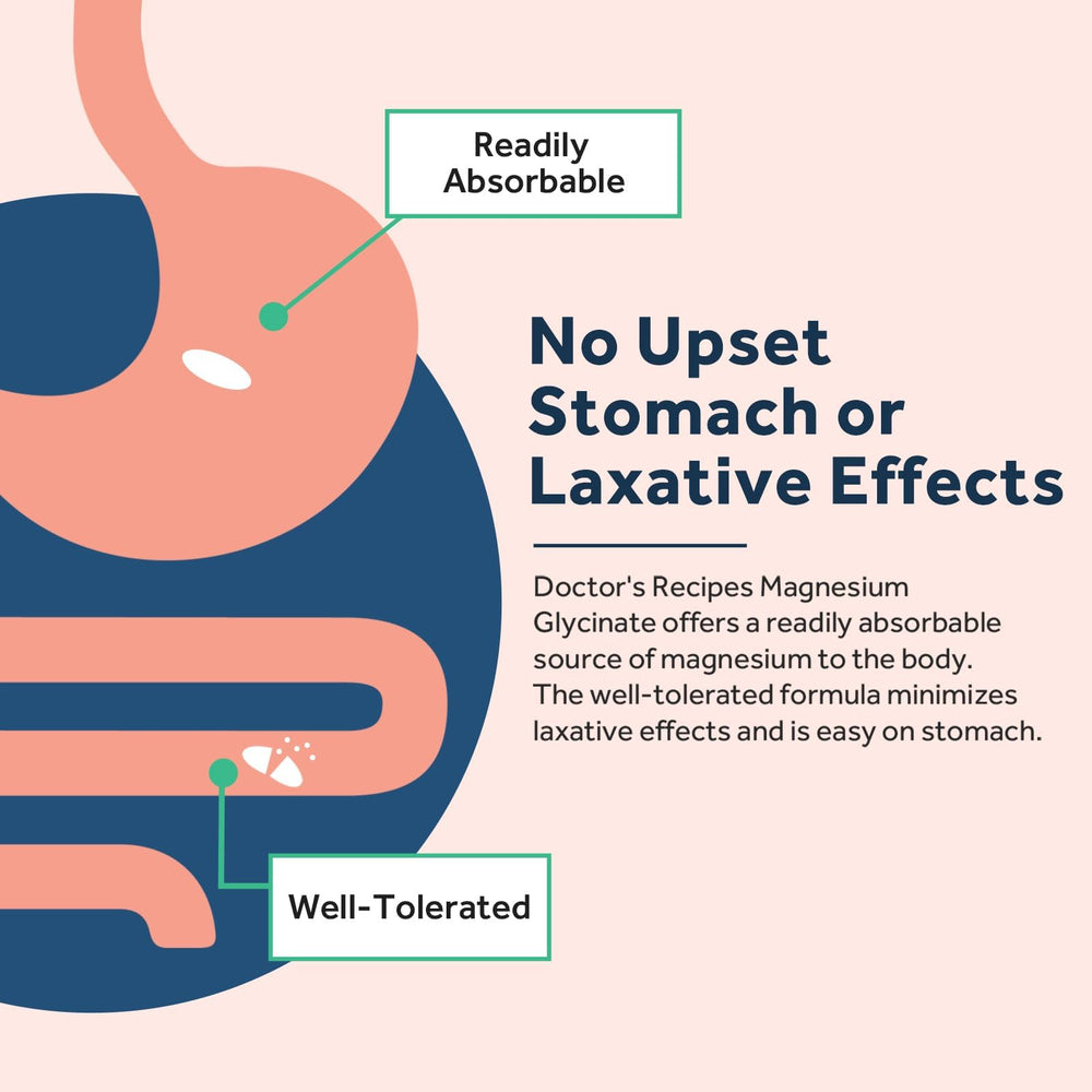 90-tablet bottle of Doctor's Recipes Magnesium Glycinate