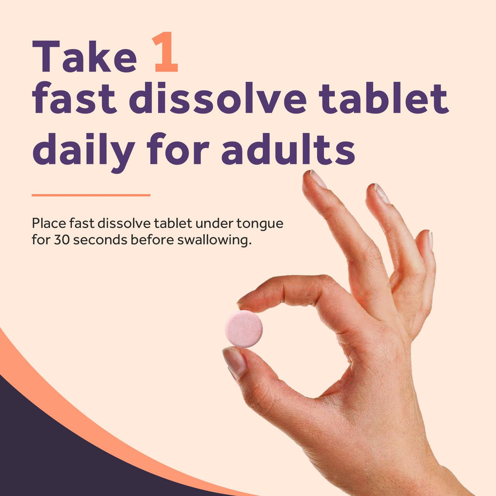 Tablets dissolving in mouth for quick absorption