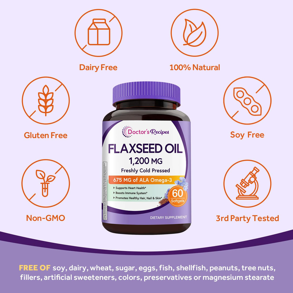 Non-GMO, gluten-free and soy-free icons on label