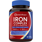 Doctor’s Recipes Iron Complex for Women bottle with 65 mg iron bisglycinate