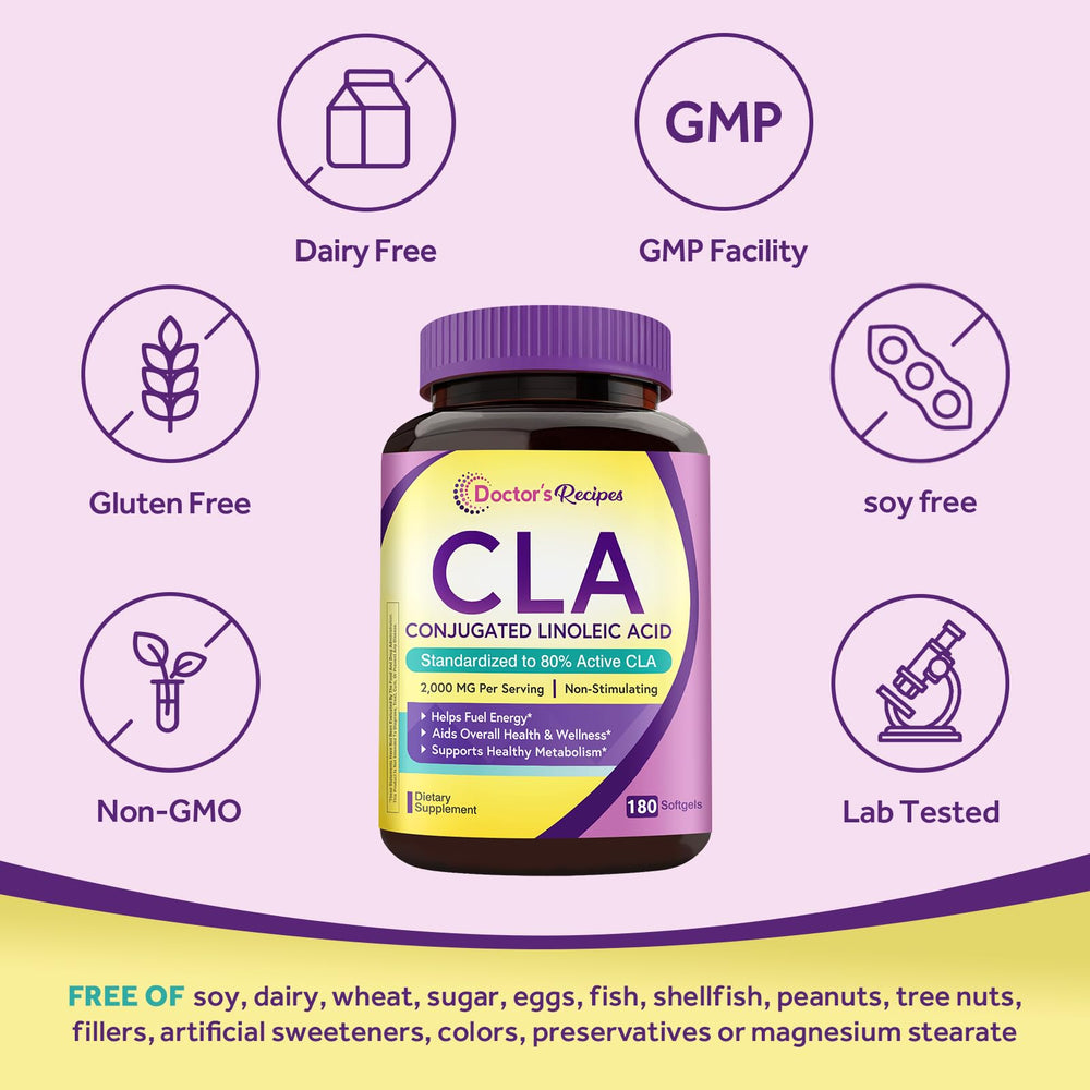 Doctor's Recipes USA-made GMP facility stamp on packaging for quality assurance