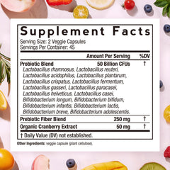 Close-up of probiotic capsules