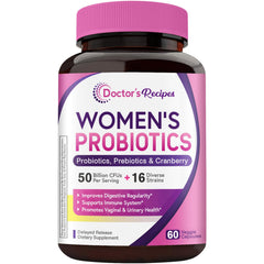Doctor's Recipes Women's Probiotic bottle – 60 capsules