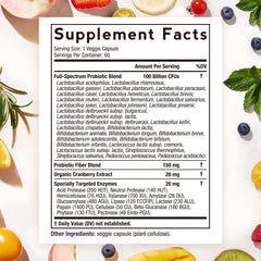 Close-up of Doctor's Recipes Probiotics for Women packaging