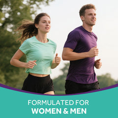 Lifestyle image of active adults with zinc supplement