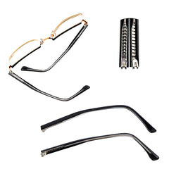 DOERDO TR90 glasses replacement arms in black - close-up