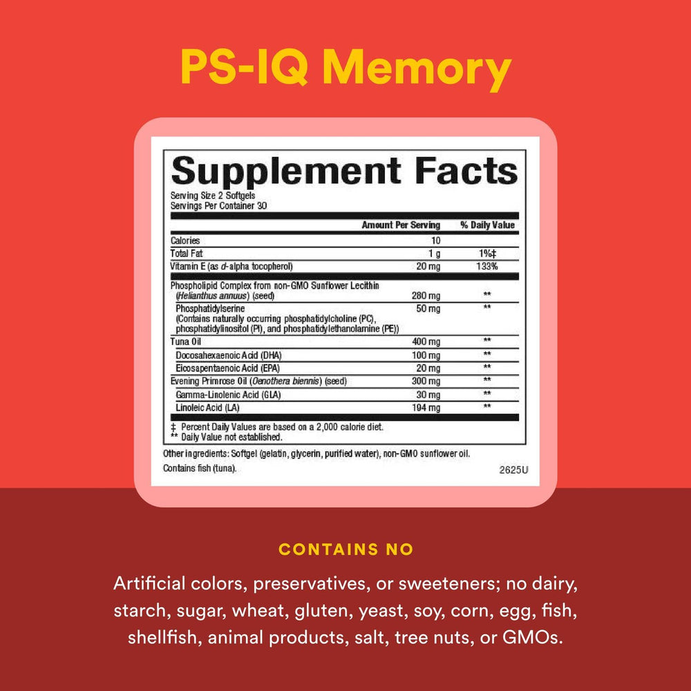 Dolphin-friendly tuna oil used in PS IQ Memory