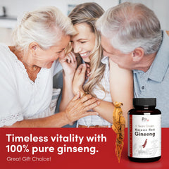 Illustration of immune support concept with Dongjieum ginseng