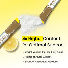 Close-up of zero sugar lemon flavor Vita Pop