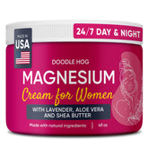 DOODLE HOG Magnesium Cream for Women lavender scent jar 4 oz