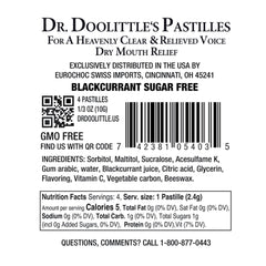 Close-up of blackcurrant pastilles texture