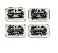 Doolittle Dr Sugar Free Soft Fruit Pastilles blackcurrant tin four-pack