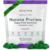 Bottle of dopamine-supporting sugar-free mucuna pruriens gummies