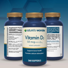 How to take Vitamin D3 softgel daily with food instructions