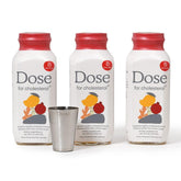 Front view of DOSE cholesterol supplement 16oz bottle