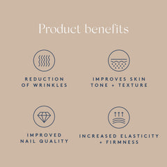 Usage image showing collagen peptides being mixed into a drink