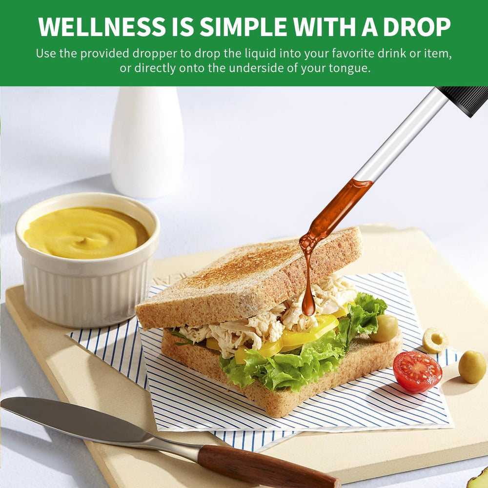 Dropper showing milliliter dosing markings for precise 1 ml servings