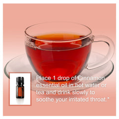 Cinnamon essential oil skincare application