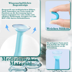 Double-layer cleaning tray for rinsing and drying lenses