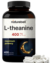 Bottle of Double Strength L-Theanine 400mg 400 capsules