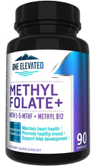 Front label of Double Strength Methyl Folate bottle