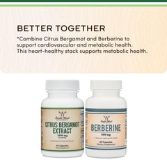 Close view of glossy Double Wood Citrus Bergamot capsules emphasizing quality and potency.