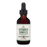 Bottle of Double Wood Liquid Vitamin B Complex Cherry flavor (2 FL OZ) with dropper
