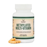 Double Wood methylated multivitamin bottle – front view