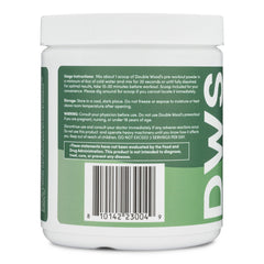 Double Wood Preworkout bottle with glass pouring suggests smooth energy during sessions.